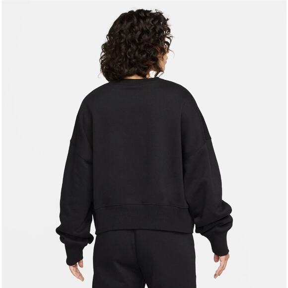 Nike Sportswear Phoenix Fleece Ultra-Oversized Crew Neck Sweatshirt, Black, XS - Picture 2 of 3